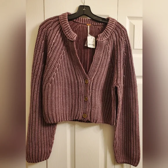 Free People Sweet Nothing Cardi/Moonscape - Picture 7 of 11